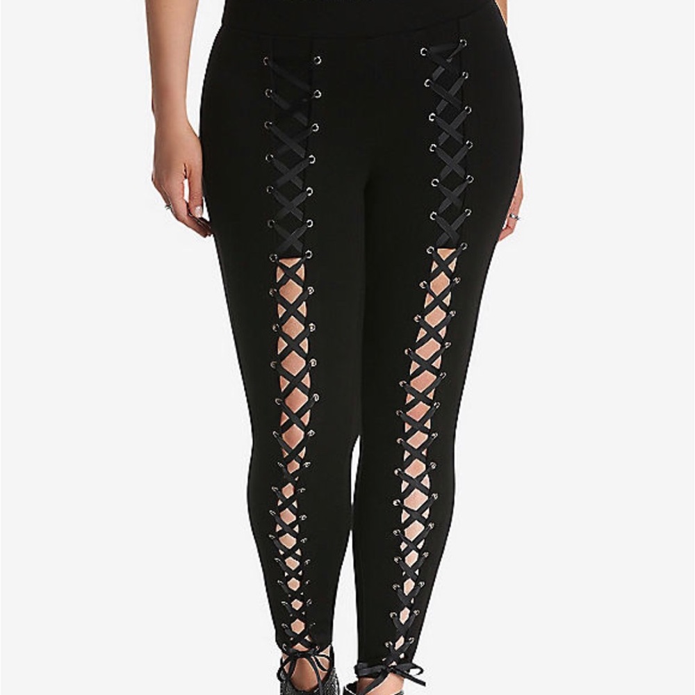 Torrid lace up pixie pant